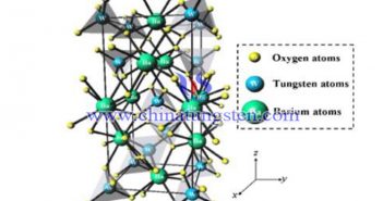 鎢酸鋇結構圖（圖源：chemicalbook）