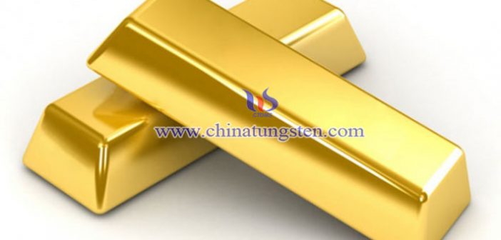 gold plated tungsten bar picture