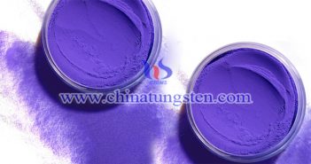 Mo doped violet tungsten oxide Chinatungsten picture