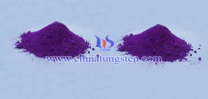 doped violet tungsten oxide picture