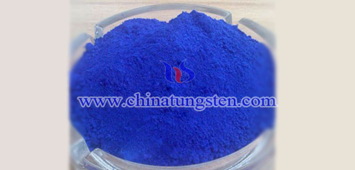 crystalline blue tungsten oxide picture