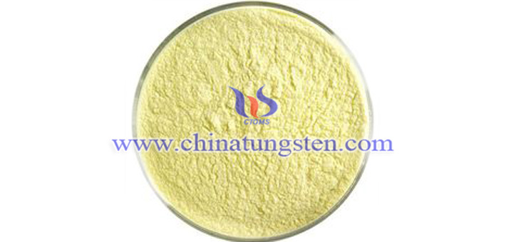 high density yellow tungsten oxide picture