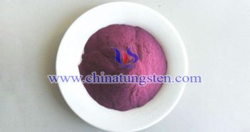 submicron violet tungsten oxide picture