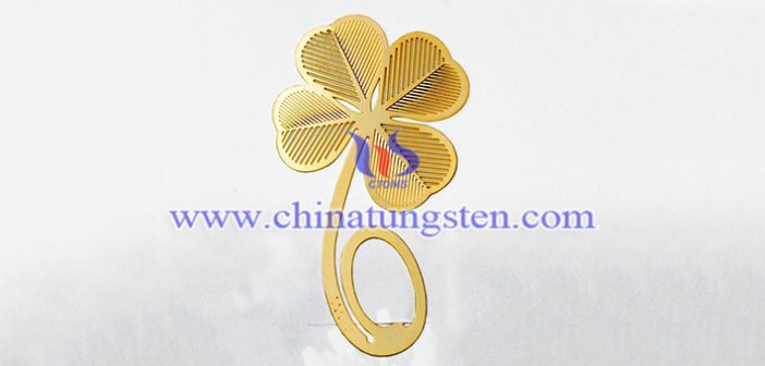 gold plated tungsten alloy bookmark picture