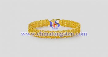 gold plated tungsten alloy bracelet picture