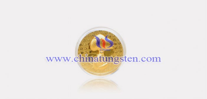 gold plated tungsten alloy coin picture