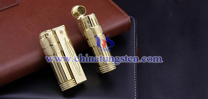 gold plated tungsten alloy lighter picture