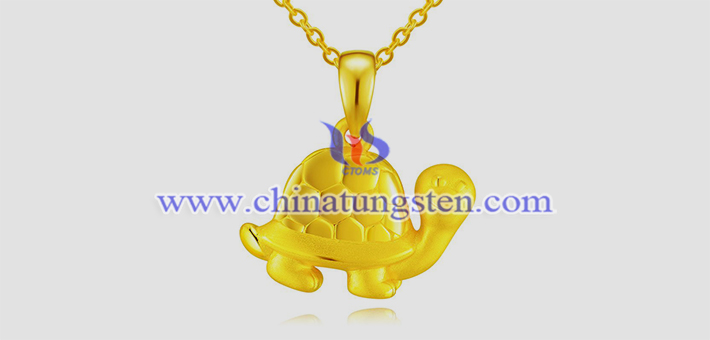 gold plated tungsten alloy tortoise pendant picture