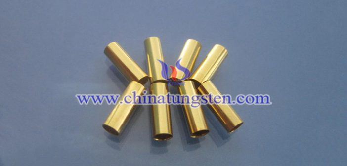 gold plated tungsten alloy tube picture