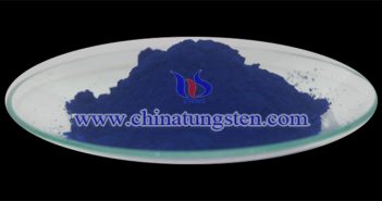 blue tungsten oxide applied for nano-ceramic color master image