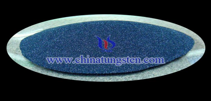 blue tungsten oxide powder applied for nano-ceramic color master image