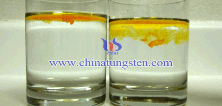 nano tungsten trioxide applied for nano-ceramic dispersion solution picture