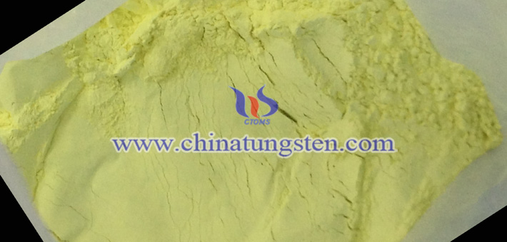 yellow tungsten oxide powder applied for thermal insulation dispersion liquid picture