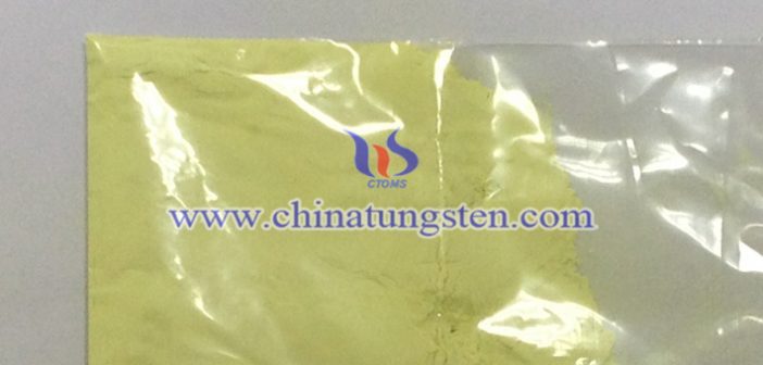 yellow tungsten oxide powder applied for thermal insulation master batch image