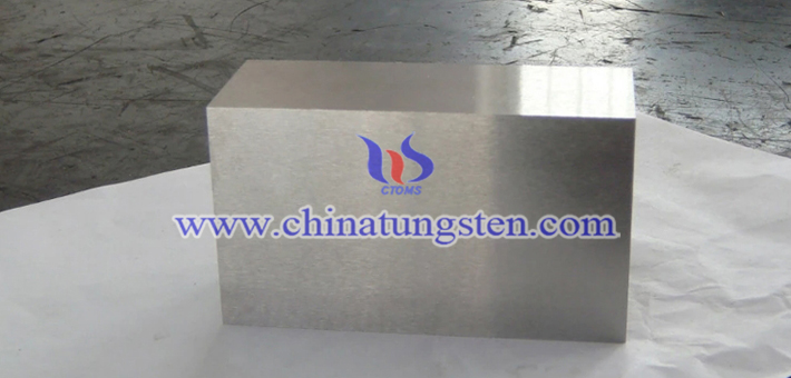 90W-6Ni-4Cu tungsten alloy block picture