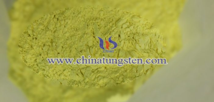 yellow tungsten oxide nanopowder applied for heat insulating window glass image