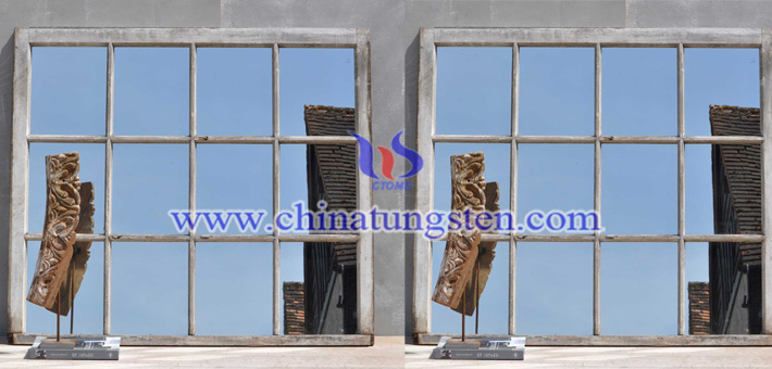 nano tungsten oxide applied for thermal insulating glass picture