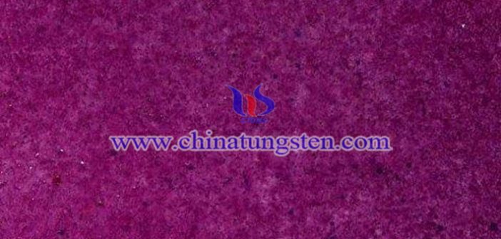 nano violet tungsten oxide applied for transparent thermal insulation material image