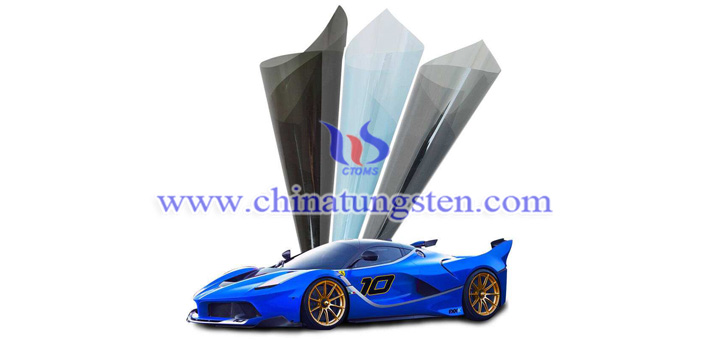 violet tungsten oxide applied for heat insulating window glass picture