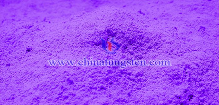 violet tungsten oxide applied for infrared thermal insulation nano material image