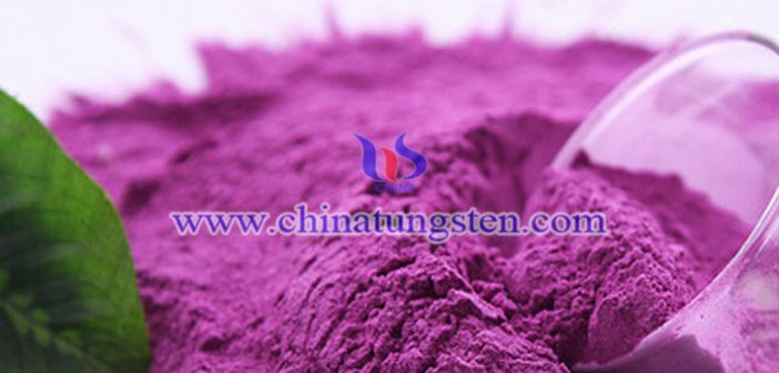 violet tungsten oxide applied for infrared ultraviolet shielding material image