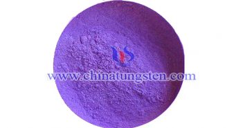 violet tungsten oxide applied for near infrared shielding material image