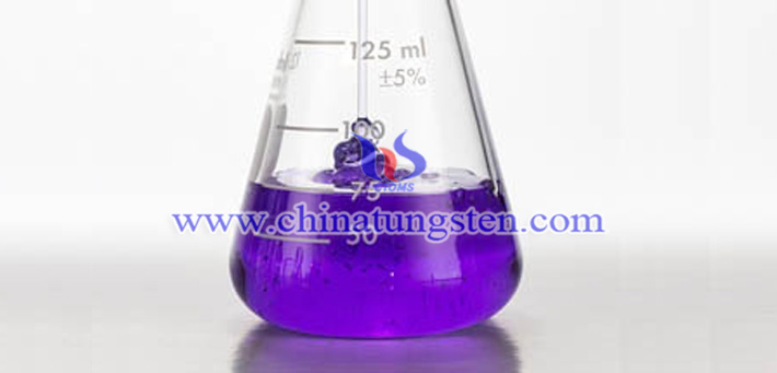 violet tungsten oxide applied for thermal insulation dispersion liquid picture