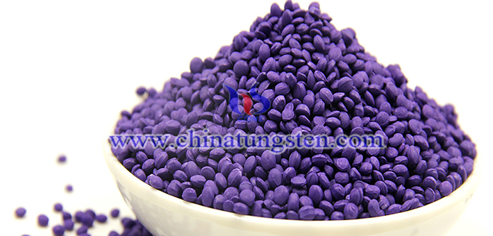 violet tungsten oxide applied for thermal insulation masterbatch picture