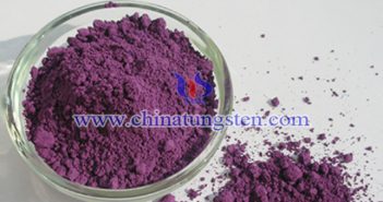 violet tungsten oxide applied for thermal insulation paper image