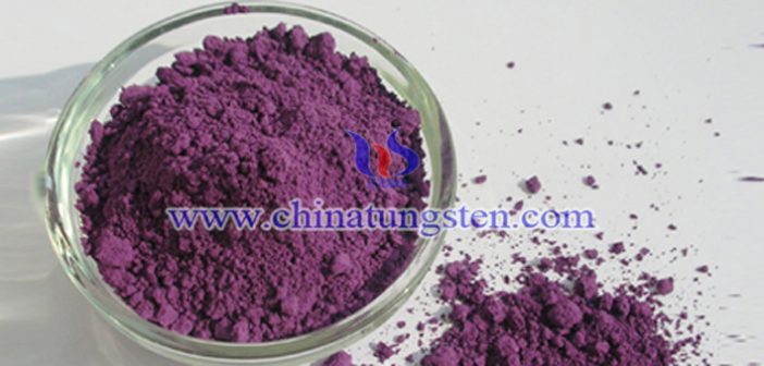 violet tungsten oxide applied for thermal insulation paper image