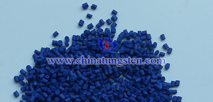 blue nano tungsten oxide applied for thermal insulation masterbatch picture