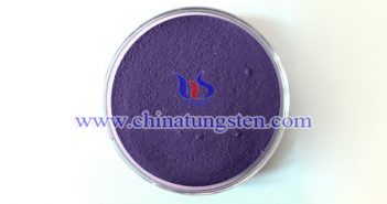 nano particle size violet tungsten oxide applied for infrared thermal insulation nano material image