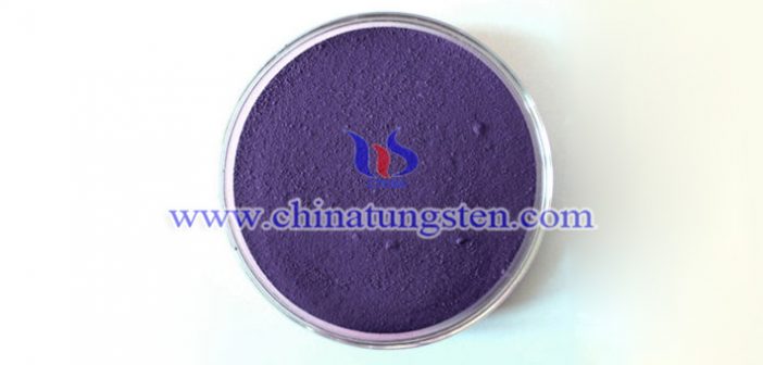 nano particle size violet tungsten oxide applied for infrared thermal insulation nano material image