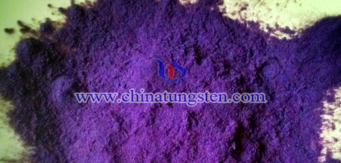 nano violet tungsten oxide applied for heat insulating window glass image