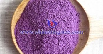 nano violet tungsten oxide powder applied for ceramic microsphere image