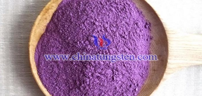 nano violet tungsten oxide powder applied for ceramic microsphere image