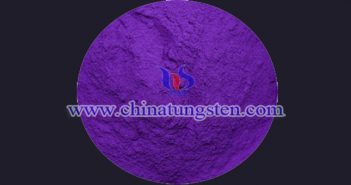 nano violet tungsten oxide powder applied for nano-ceramic color master image