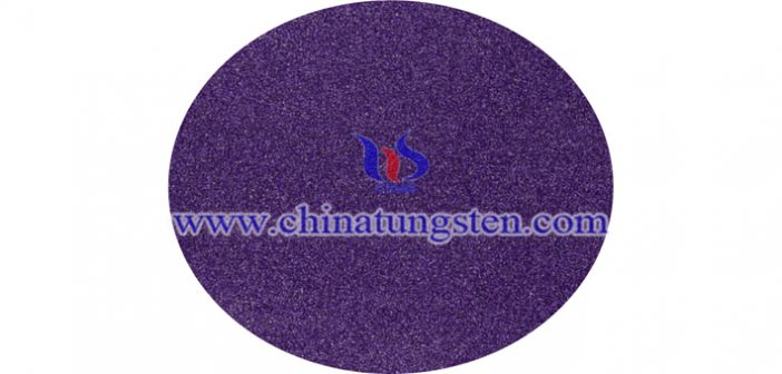 nano violet tungsten oxide powder applied for thermal insulation dispersion image