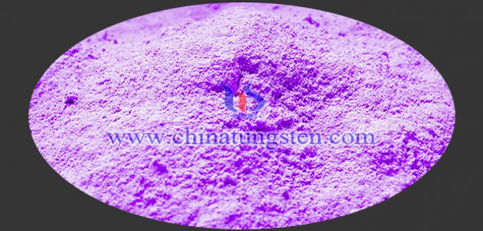 nano violet tungsten oxide powder applied for thermal insulation dispersion liquid picture