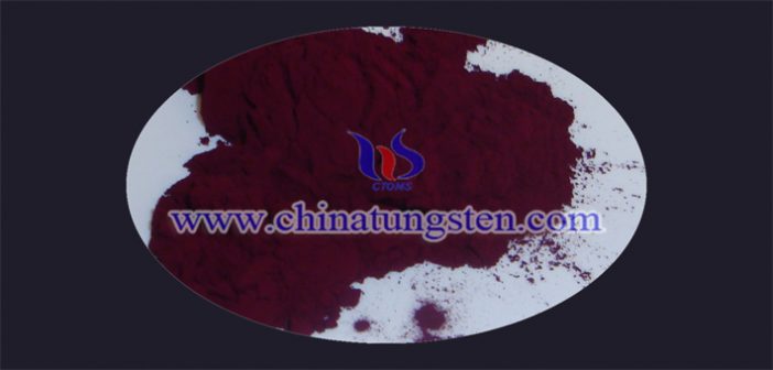 nano violet tungsten oxide powder applied for thermal insulation paper image