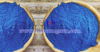 nanometer blue tungsten oxide applied for thermal insulation paper image