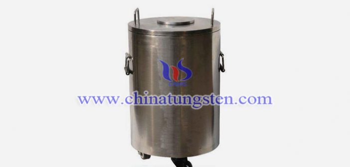 tungsten alloy radioactive source receptacle picture