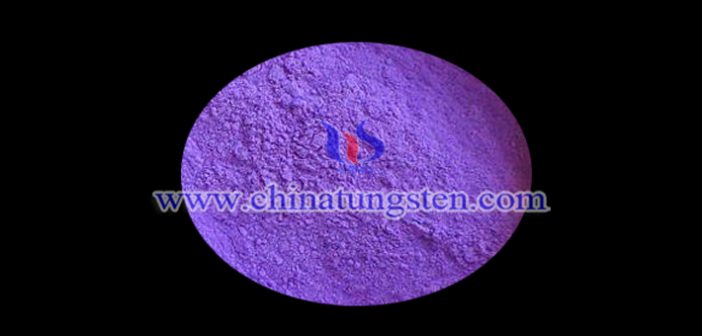 violet tungsten oxide powder applied for near-infrared shielding material image