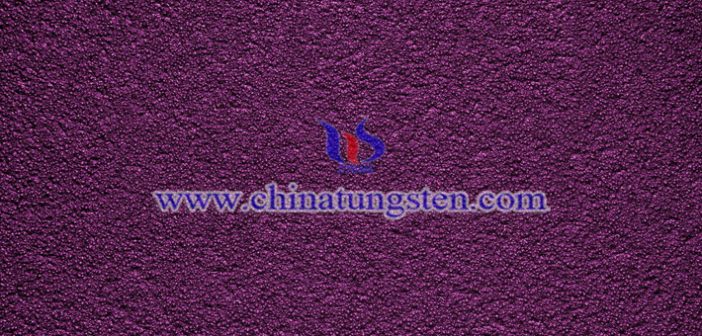 violet tungsten oxide powder applied for near infrared shielding material image