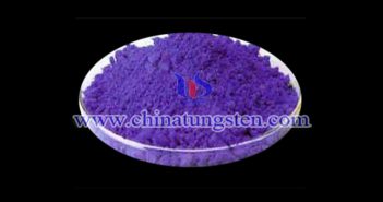 violet tungsten oxide powder applied for thermal insulation paper image