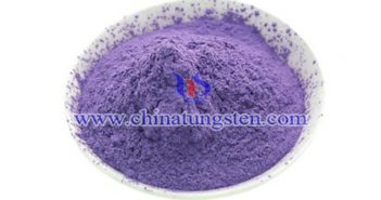 violet tungsten oxide powder applied for transparent thermal insulation nanopowder image