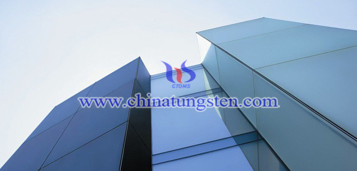 dark blue nano tungsten oxide applied for thermal insulating glass picture