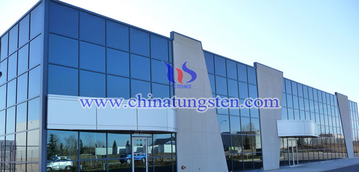 dark blue nano tungsten oxide applied for thermal insulation film picture