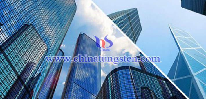 dark blue nano tungsten oxide applied for window heat insulation film picture