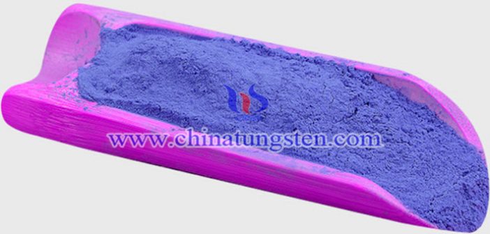 nano grain size violet tungsten oxide applied for thermal absorption agricultural plastic film image